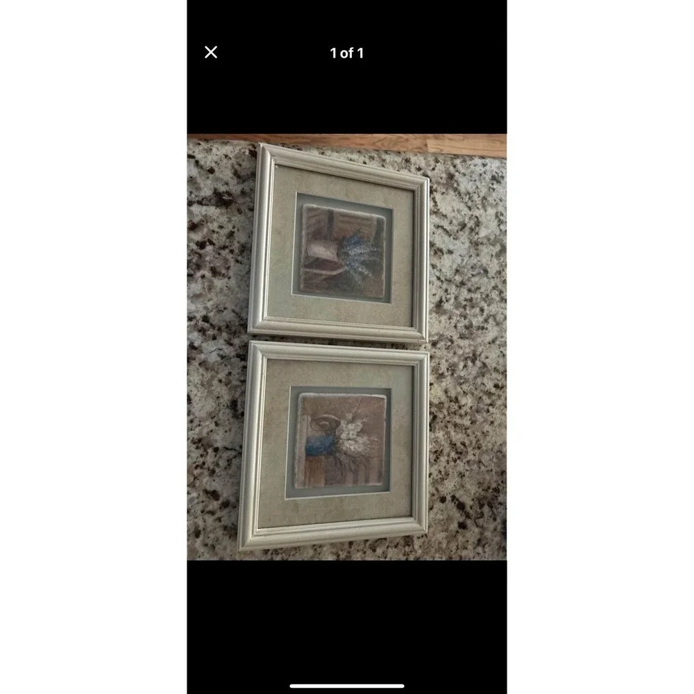 Pair of Framed Floral Art Prints